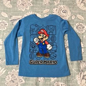 🌺 3/$12 Super Mario long sleeved t shirt, size 4T